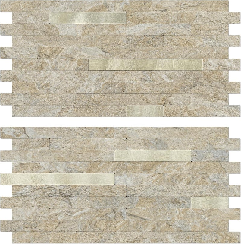 V-MOZZA Peel and Stick Backsplash, 20-Sheet Peel and Stick Tiles 12.1" x 5.9" Stick on Backsplash PVC Wall Tile for Kitchen Fireplace - Image 1